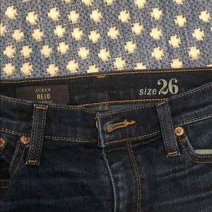 J Crew Skinny Reid Dark Jeans Size 26